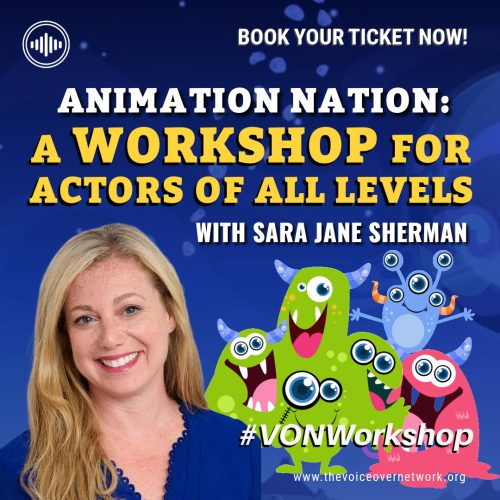 Animation Nation: A Workshop for Actors of All Levels with Sara Jane Sherman